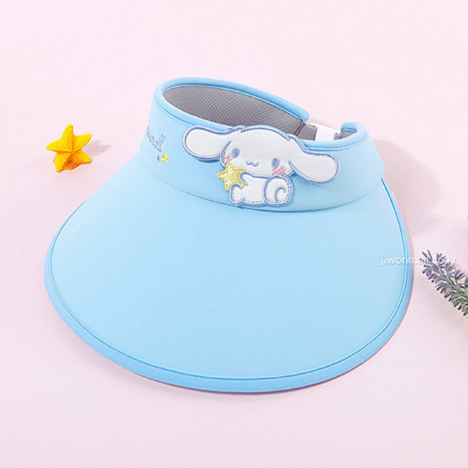 시나모롤 캐릭터 빅자수 썬바이저 썬캡 524024