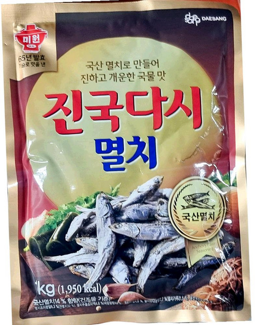 청정원 진국다시 멸치 1kg 국물요리, 1개
