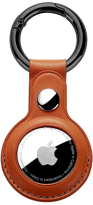 네오랩 애플 에어태그 케이스 키링, 1개, 브라운