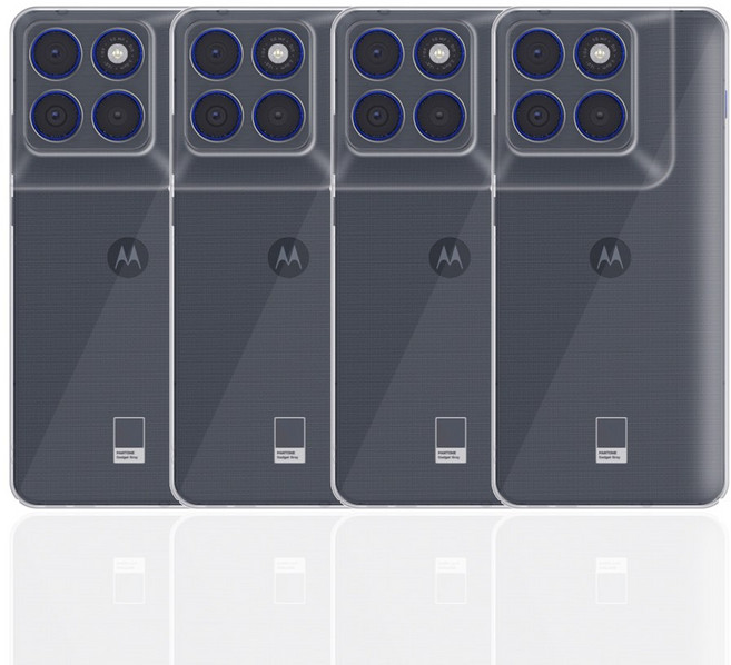 모토로라 엣지 70 풀커버 슬림핏 투명 하드 케이스 4개