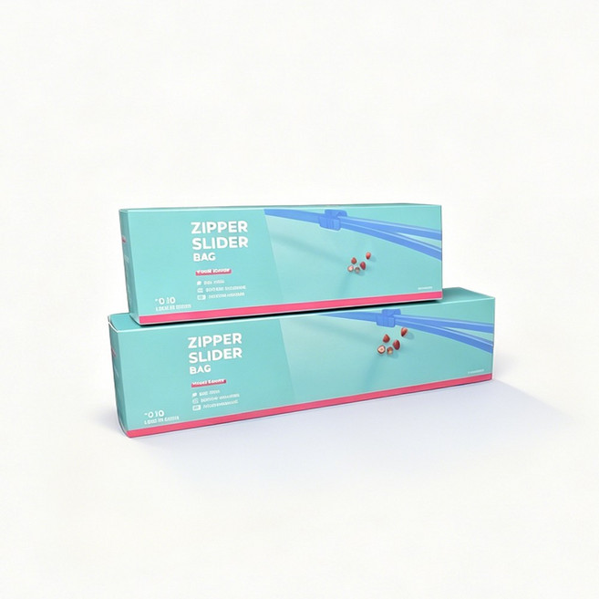 고급 두꺼운 슬라이드 지퍼 밀봉팩, 1박스, 20개입
