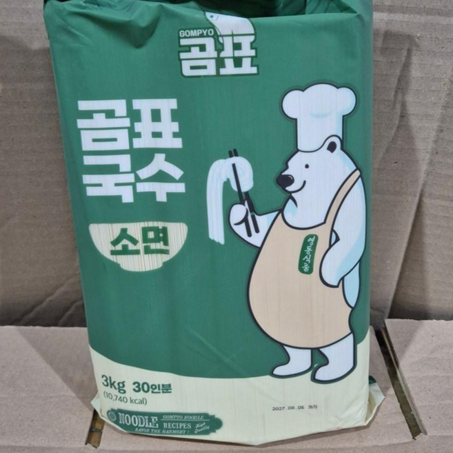 곰표 국수소면 3kg, 1개, 3g