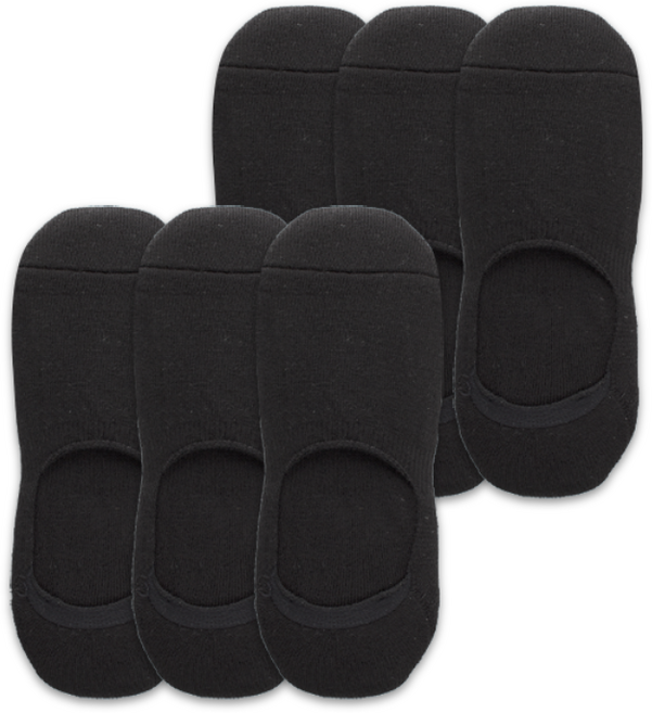 키모니 스포츠 페이크삭스 30수 이중쿠션 양말 6켤레, 블랙