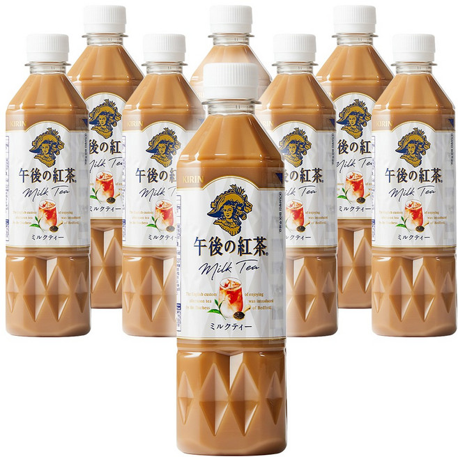 기린 오후의 홍차 밀크티음료 500ml, 8개