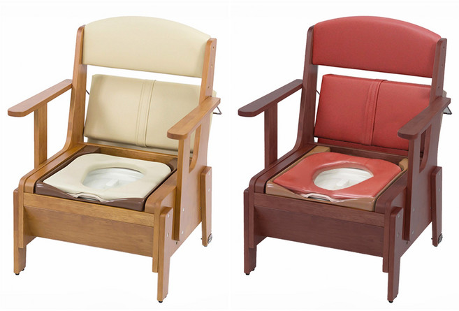 [그레이몰] 복지용구 노인 이동식 변기 환자용 노인용 좌변기 BFMB8, 와인, 1개