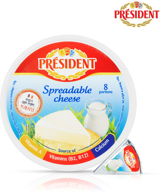 프레지덩 화이트 스프레더블, 2개, 140g