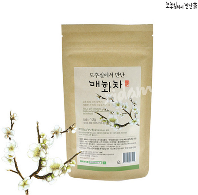 모후실에서 만난 매화차 10g(지퍼백), 10g, 1개