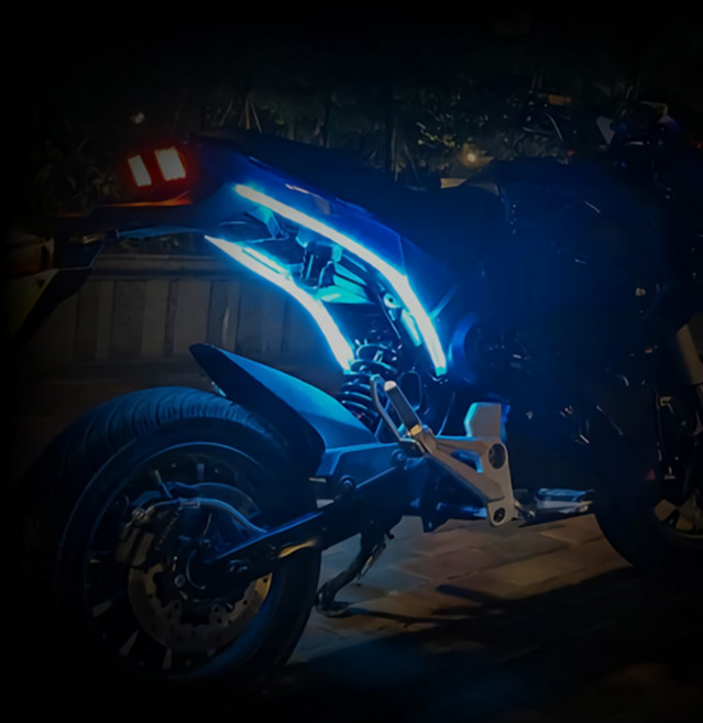 오토바이 튜닝 램프 LED 바 조명, 1개