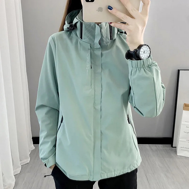 防風防水連帽輕薄外套，男女適用，可印製Logo
