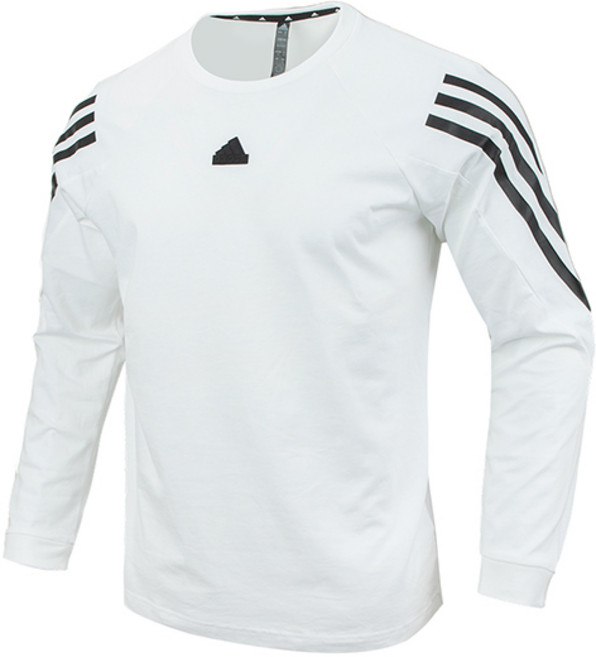 아디다스 맨투맨 트레이닝 긴팔 스웨트 삼선 티셔츠 화이트