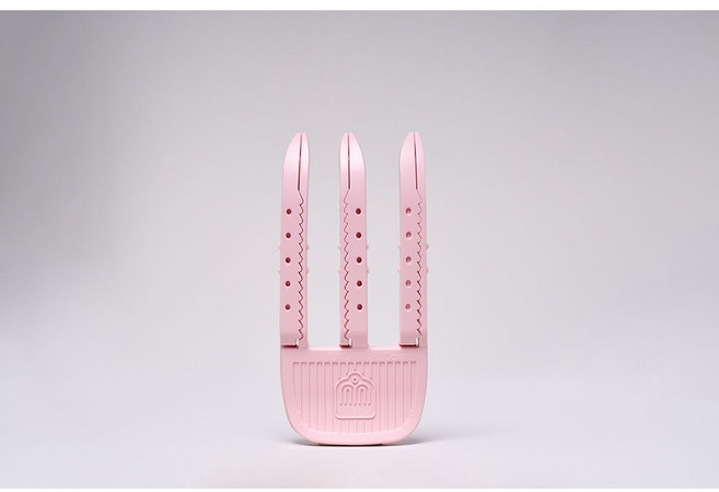 밍크아이 옆머리용 헤어클립 세트, 2개, 옆날 핑크세트