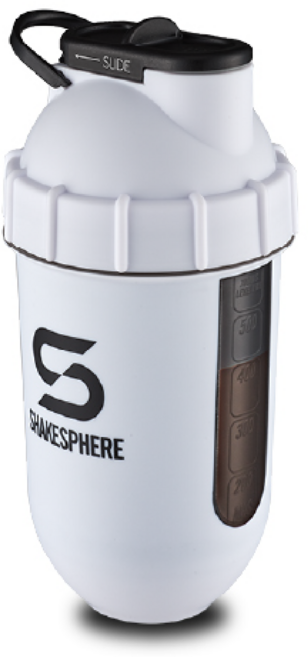 쉐이크스피어 오리지널 뷰 노볼 쉐이크통 쉐이커 프로틴쉐이커, 뷰 매트화이트, 700ml, 1개