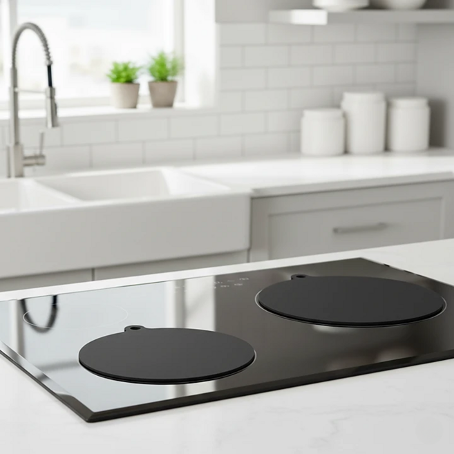 퍼플릿 인덕션 전용 스크래치 방지 덮개, 2개, 블랙