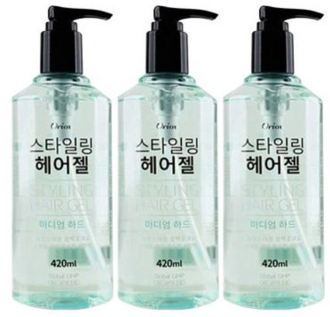 드봉 데뷰 센스 헤어스프레이 후로랄향 300ml x 3개, 오릭스 스타일링 하드 헤어젤 420ml x 3개 헤어