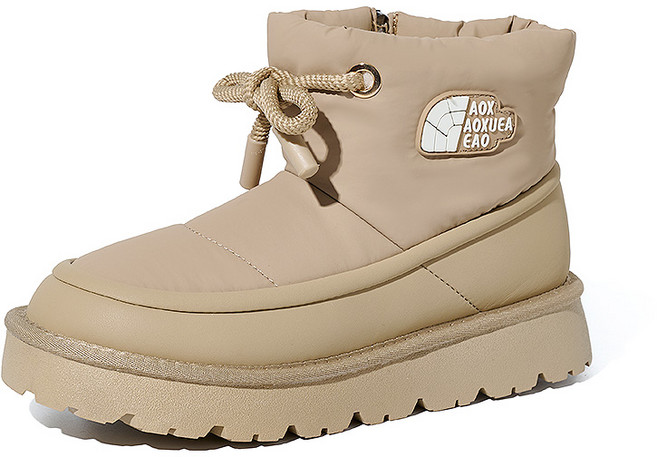 여성 겨울 일상 편안한 두꺼운 보온 미끄럼 방지 방한 부츠
