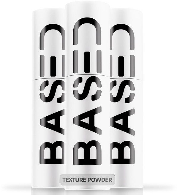 BASED 헤어 텍스처 파우더 3개 세트 볼륨 스타일링 파우더 매트 타입 자연스러운 헤어 스타일링, 50ml