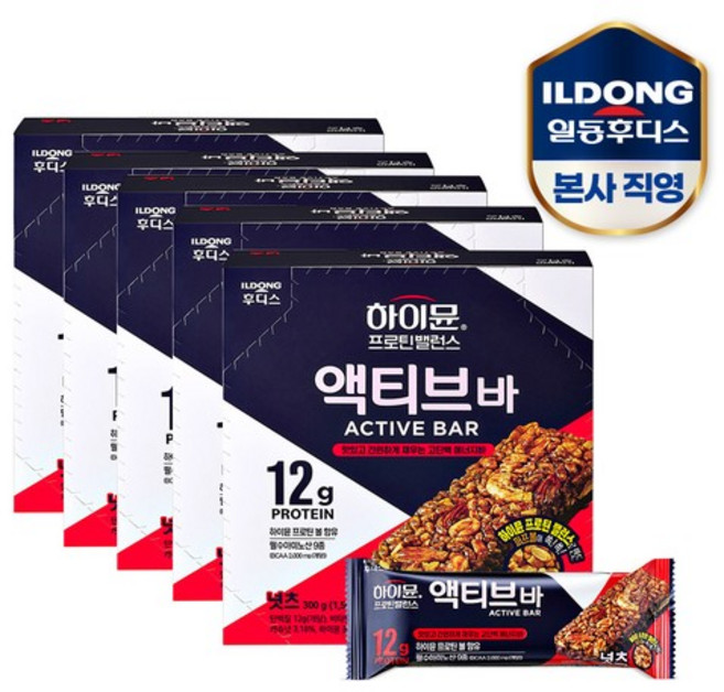 프로틴 밸런스 액티브 바 넛츠 50g 5박스(30입), 30개