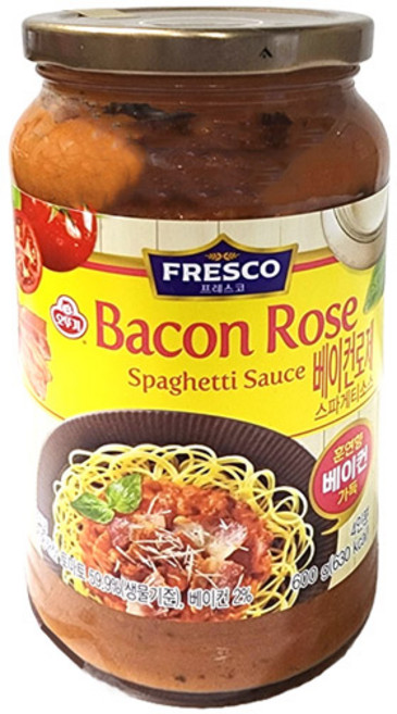 프레스코 베이컨로제 스파게티 소스, 600g, 1개