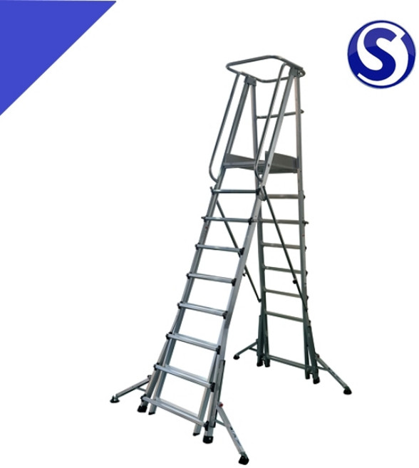 S마크 말비계형 안전발판 산업용 사다리 SYSF, 1개