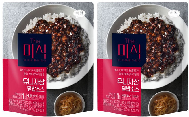 더미식 유니자장 덮밥소스, 2개, 150g