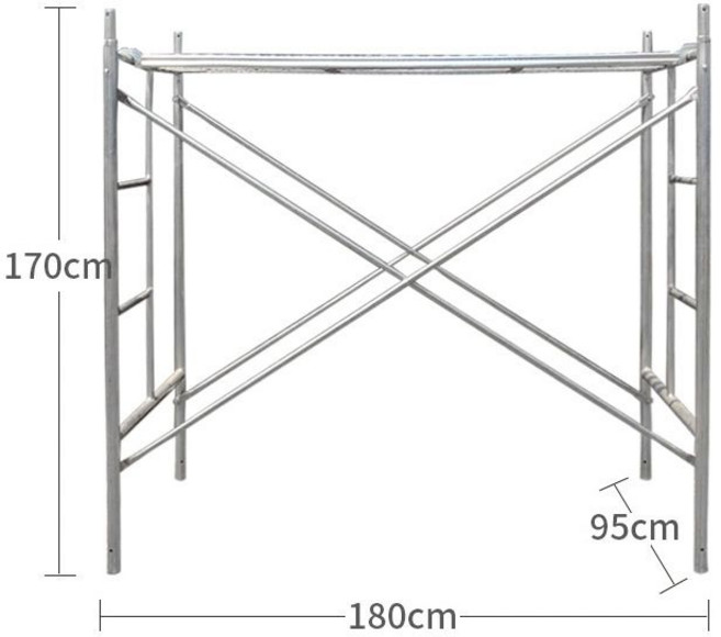 PT 아시바 알루미늄 비계 길이180 고소 우마 다이 작업 시스템, 3 1.7m 높이(가정용 2) (물류 취약), 1개