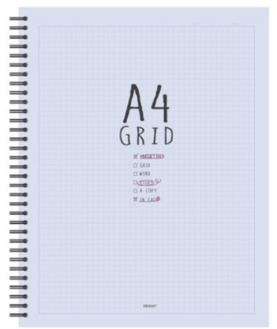 톡톡팬시 3500A4 그리드노트, 바이올렛계열, 4개