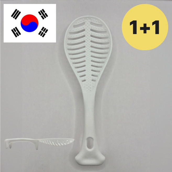 제이쿤 밥알 붙지않는 주걱 1+1 국산 다용도 주걱, 1개, 퓨어화이트 1+1