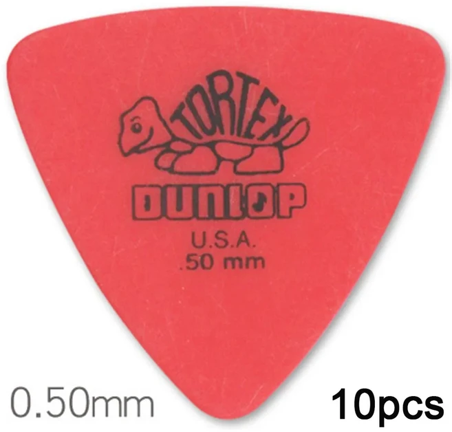 10pcs Delrin Dunlop 기타 픽 0.5/0.6/0.73/0.88/1.0/1.14MM 미끄럼 방지 스타일 삼각형 픽 픽 액세서리 일, 05 10pcs 0.5mm