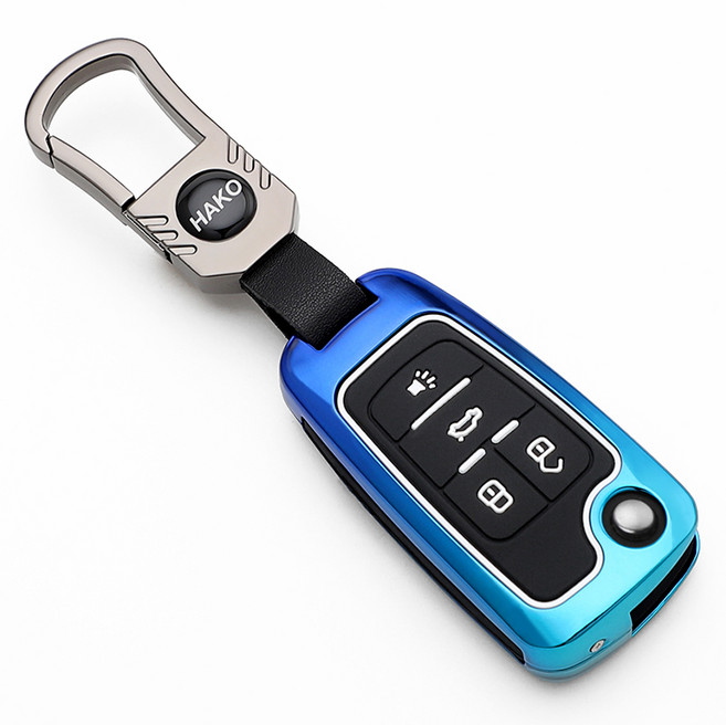 HAKO 심리스 차 키케이스 키홀더 (쉐보레 호환), 심리스 C-03, 블루