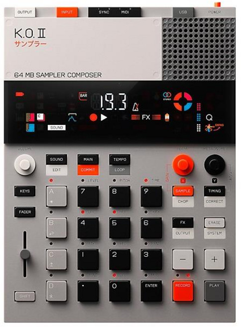 teenage engineering EP133 K.O. II Sampler Composer, One Size, 1개