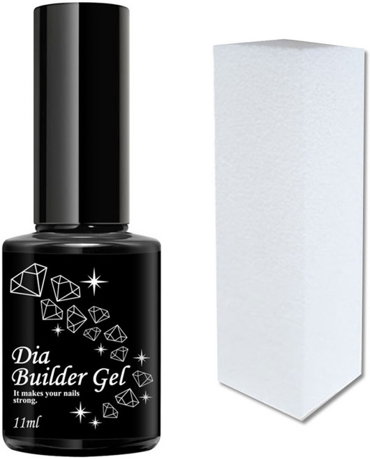 그라시아 다이아 빌더젤 네일+샌딩블럭, 1개, 11g, 다이아빌더젤11ml+샌딩블럭