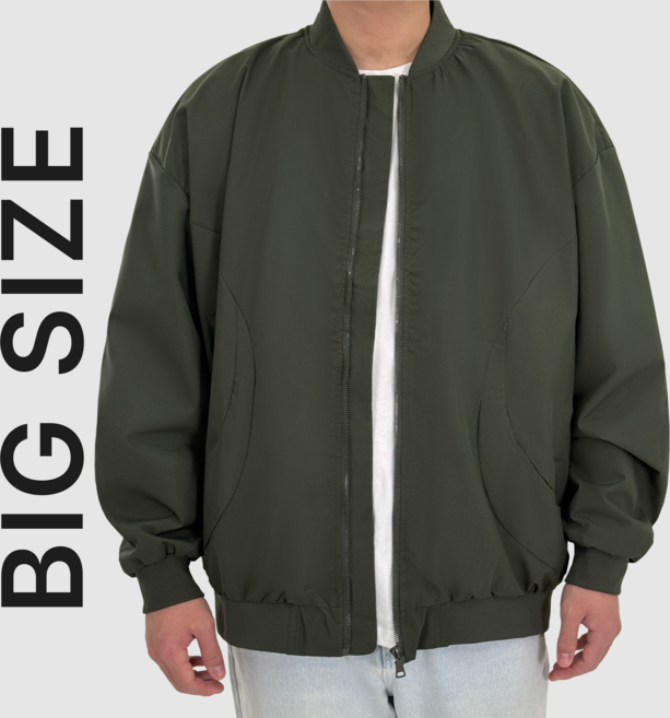 4XL 비크네 오버핏 블루종 항공 점퍼