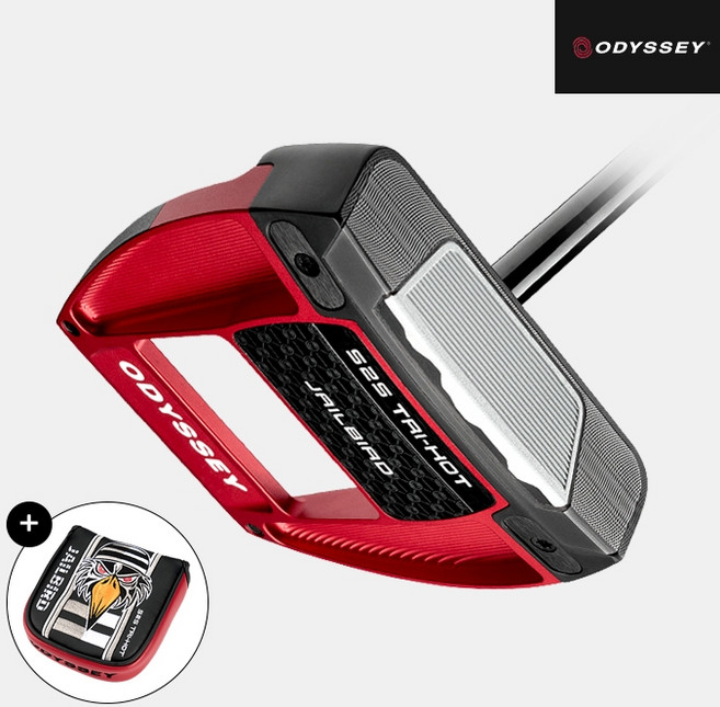 [제로토크]오디세이 스퀘어2스퀘어 트라이 핫 제일버드 퍼터[남여공용][말렛][NEW PISTOL PLUS GRIP], 86.36cm(34인치)
