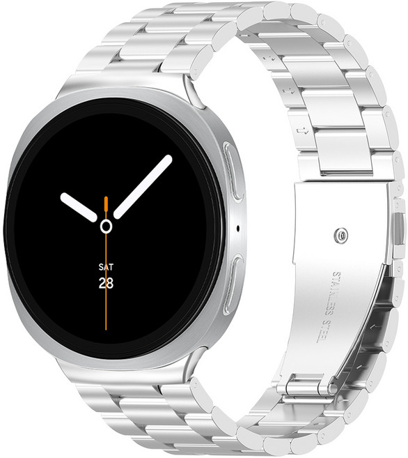 티엑스엘엑스 갤럭시워치 8 클래식 메탈 스트랩, 실버