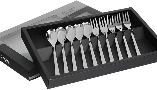 골든벨금속 민트 민 세트, 1세트, 티스푼 5p + 티포크 5p + 케이스