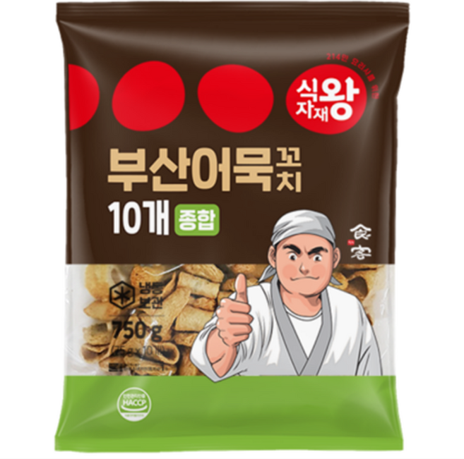 식자재왕 부산어묵 꼬치어묵 종합 750g, 8개
