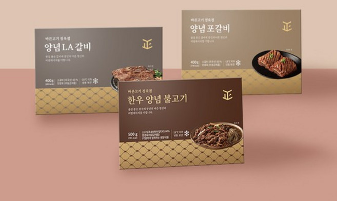 바른고기 정육점 양념LA갈비 400g 1개 + 양념포갈비 400g 1개 + 한우양념불고기 500g 1개, 없음