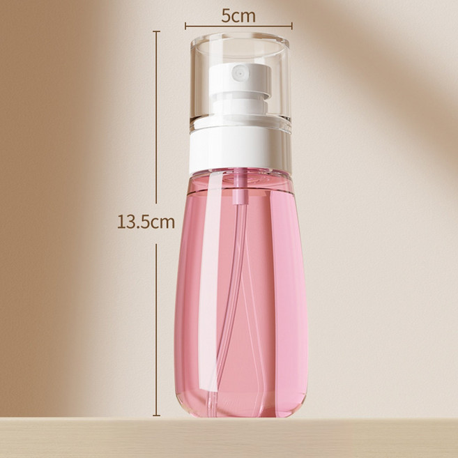 미즈코스 휴대용 화장품 안개분사 소분 스프레이 공병, 2개, 핑크-100ml