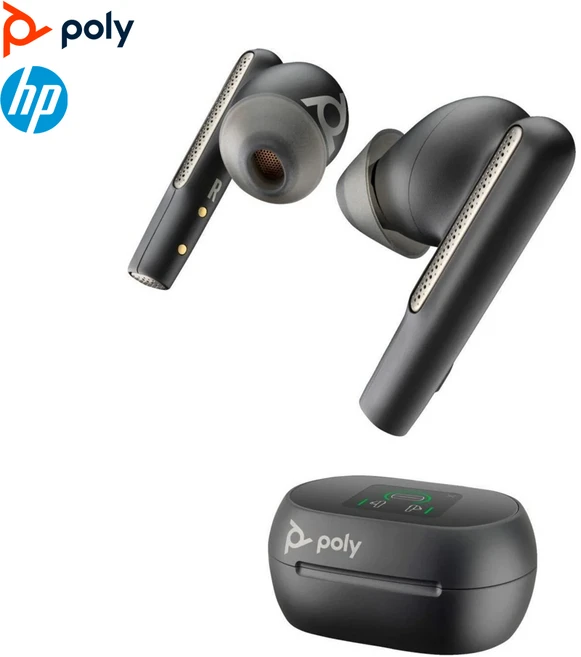 Poly Voyager Free 60+ UC Carbon Black Earbuds BT700 USB A adapter Touchscreen Charge Case 7Y8H0AA, 블랙 7Y8H0AA - 쿠팡