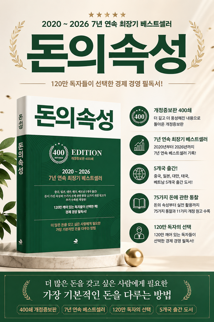 [경제 베스트셀러] 돈의 속성 (400쇄 리커버 에디션), 스노우폭스북스, 김승호