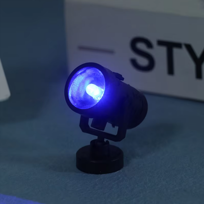 USB 피규어 핀조명 진열장 LED 램프 미니 조명 전시 쇼케이스 전시회, 화이트, 블루