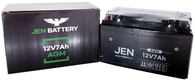 트로이125 미라쥬125 비버125배터리 비버업 12V7A AGM 젠배터리, 1개, 12V7Ah