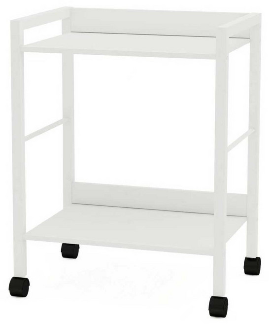 모아룸 이동식 선반 사각 사이드 테이블, 화이트