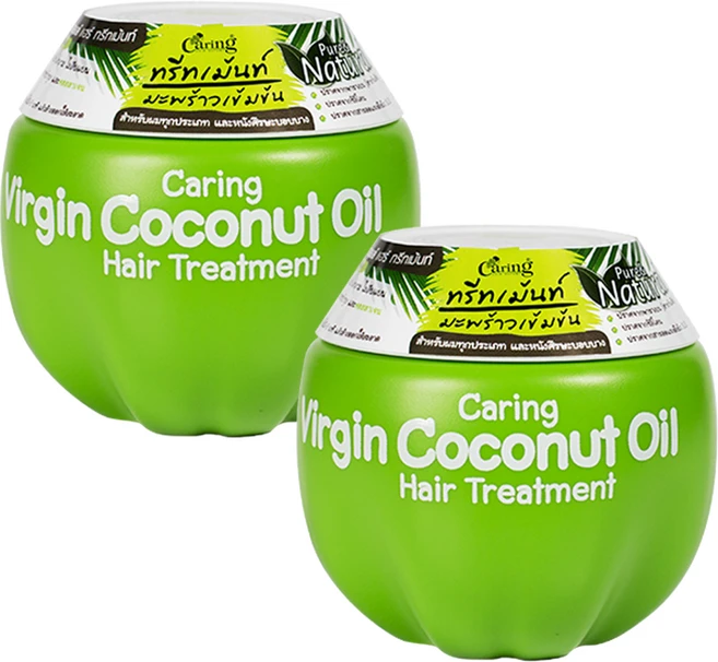 케어링 버진 코코넛 오일 헤어 앤 두피 트리트먼트, 230ml, 2개 - 쿠팡