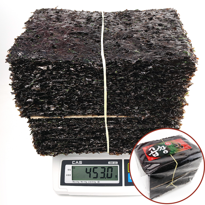 곱창돌김 특품 100장 (1톳) 440g 내외 / 25년 햇 곱창김 생김, 1개