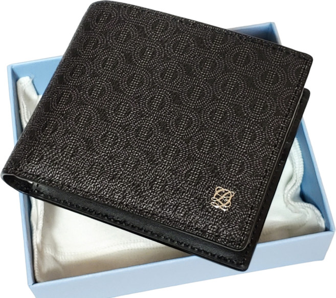 [200%정품보장] 루이까또즈 블랙 시그니처 모노그램 남성반지갑 [선물포장가능]