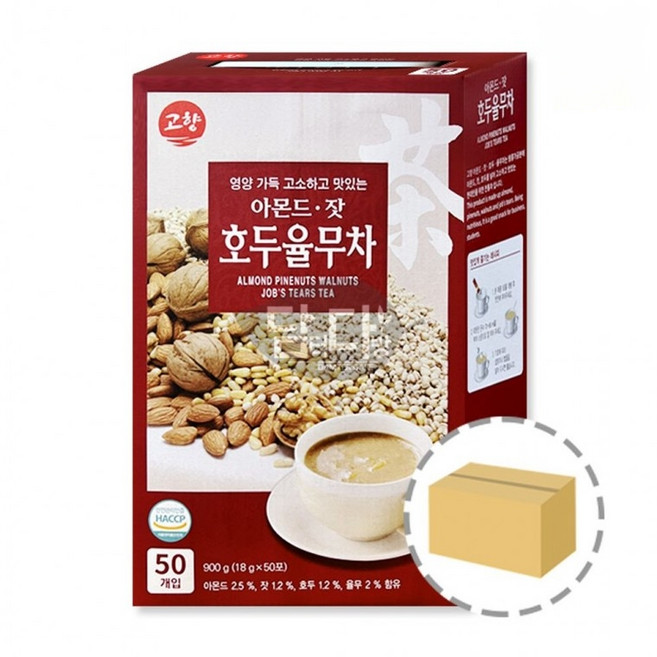 [담담싸] 고향 아몬드 잣 호두 율무차, 900g