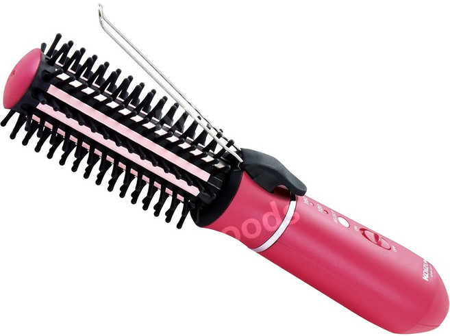 코이즈미 일본 무선 볼륨 고데기 여행용 빗고데기 볼륨 핑크 KHR-6410/P, 상세