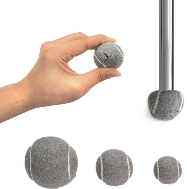 S사이즈 출시 미니 테니스공 의자발커버 24개, 1세트, 그레이