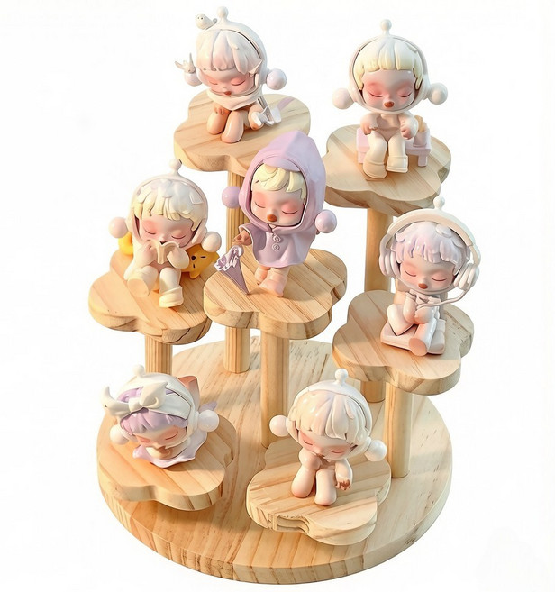 木質階梯展示架, 木質7展位-花盤款✨, 1個